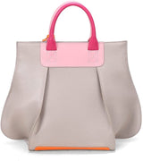 I AM RIDICULOUS! LIGHT & DARK PINK WITH MID-GRAY HANDBAG