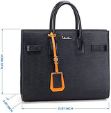 I AM TIMELESS! MID-NIGHT BLACK EPI GRAINED LEATHER HANDBAG
