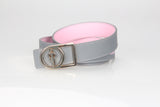 Light Pink-Gray reversible Belt