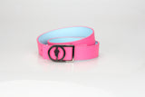 Hot Pink- Sky Blue reversible Belt