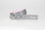 Light Pink-Gray reversible Belt