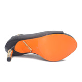 I AM SAVAGE! GOLD HEEL SHOES